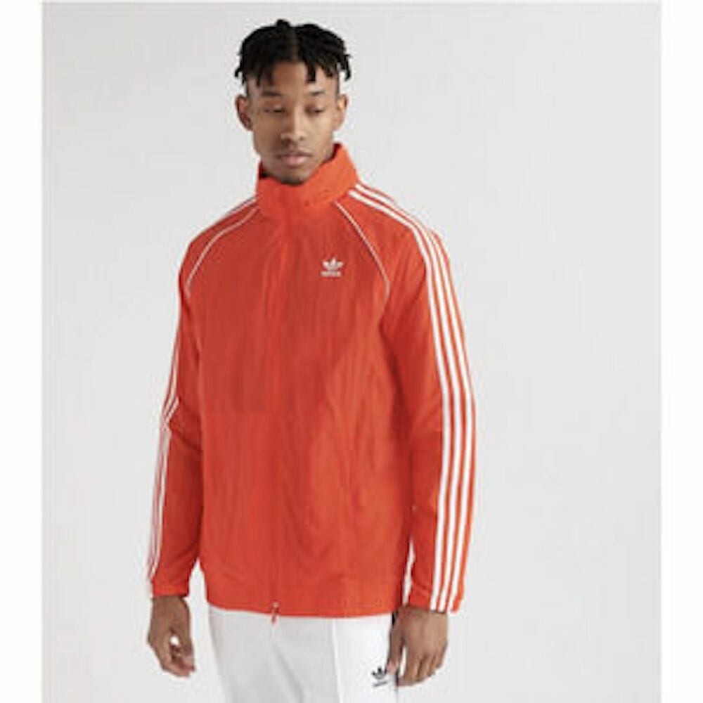 Adidas Originals Vintage Rare SST Windbreaker Jacket Nylon Glanz - Picture 2 of 10